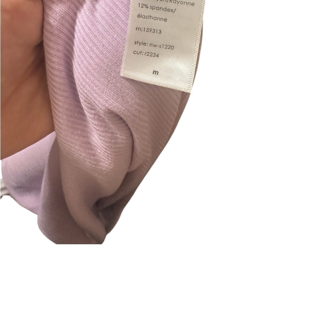 Naked Wardrobe Lavender Ribbed Dress - Picture 5 of 7